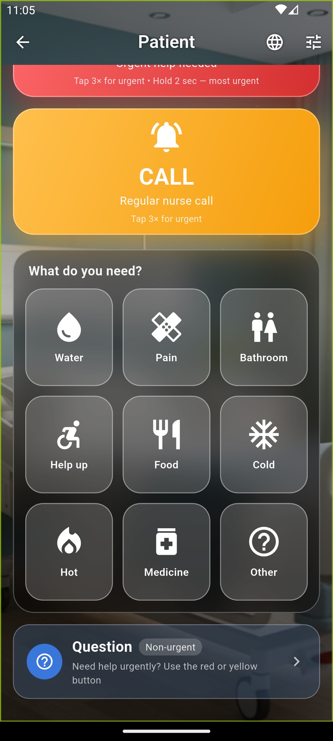 What the patient can request